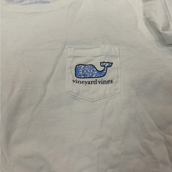 Vineyard Vines White Shirt with Blue Whale Logo - Men’s L - Picture 4 of 7
